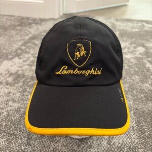 Lite Pacific Headwear Lamborghini Black Yellow Performance OSFA Hat
